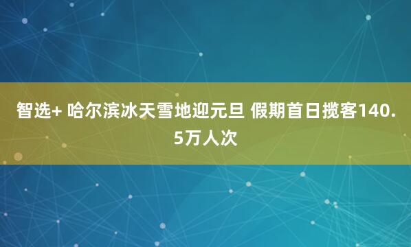智选+ 哈尔滨冰天雪地迎元旦 假期首日揽客140.5万人次