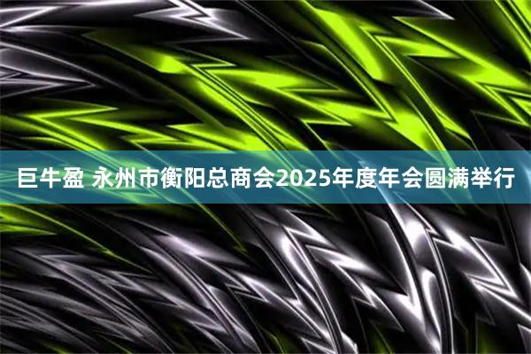 巨牛盈 永州市衡阳总商会2025年度年会圆满举行